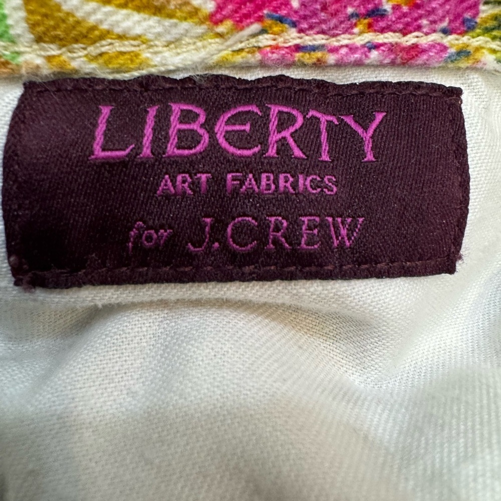 J. Crew Floral Skinny Jeans in Multicolor.  Liberty Of London Fabric. - Picture 5 of 6